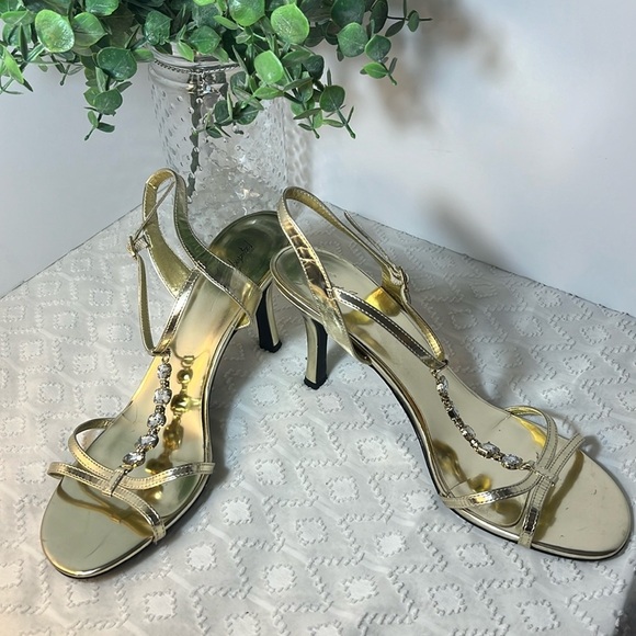 Jacqueline Ferrar Shoes - Gold Jacqueline Ferrar High Heels Women Size 11 Medium